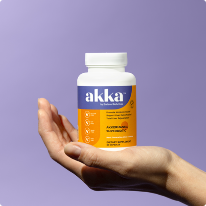 AKKA Akkermansia Probiotic, Liver Cleanse, Detox & Repair, Non-GMO, 60 Caps