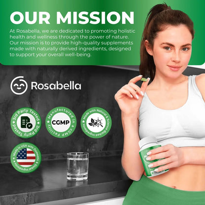 Rosabella Moringa+ – Daily Moringa Leaf Supplement, 60 Capsules