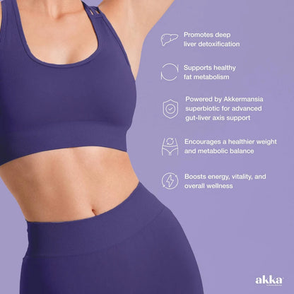 AKKA Akkermansia Probiotic, Liver Cleanse, Detox & Repair, Non-GMO, 60 Caps